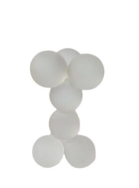 简约现代橘f色银色水晶装饰球样板间客厅茶几软装饰品摆件