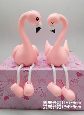 人偶情侣吊脚娃娃树脂酒s柜家居装饰工艺品夫妻摆件可爱生日小礼