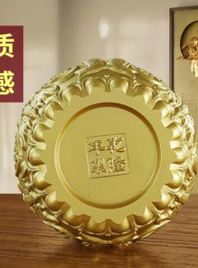 纯铜聚宝盆招财摆件中式家用客厅店铺装饰聚财铜缸开业乔迁礼品