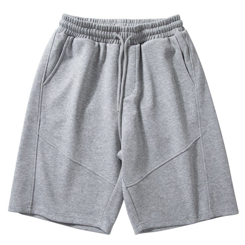 运动短裤男夏季新款柔软透气纯色百搭中裤男士垂感宽松直筒五分裤,淘宝优惠券,粉丝福利购,淘宝优惠卷