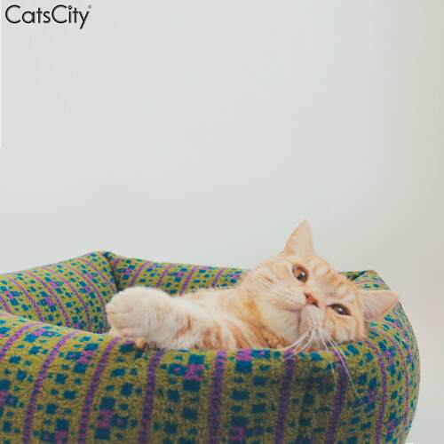 C-Queen/CatsCity波西米亚奥粒绒宠物窝大尺寸可拆洗猫窝狗窝保暖 - 图2