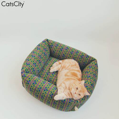 C-Queen/CatsCity波西米亚奥粒绒宠物窝大尺寸可拆洗猫窝狗窝保暖 - 图1