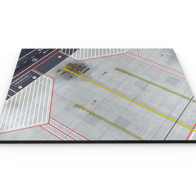 1:400   客机模型 机场 图B纸  角度展示 斜机位 成品木质地台 - 图1