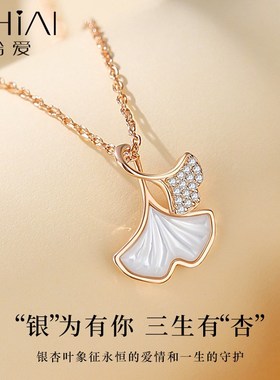 三生有幸999纯银项链女2024新款轻奢小众锁骨链情人节礼物送女友