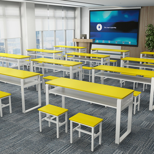 培训桌椅组合办公桌会议桌长条桌学习课桌员工培训简易工作台 - 图2