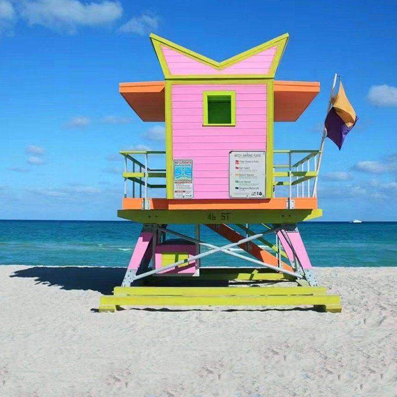 防腐木小木屋凉亭搭建花园民宿户外组装可移动网红住人定制木房子 - 图1