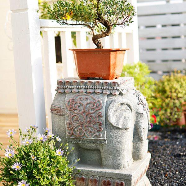 庭院户外大象门墩摆件仿石墩花盆底座花园布置露台装饰别墅造景,淘宝优惠券,粉丝福利购,淘宝优惠卷
