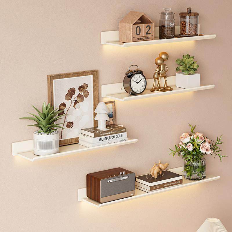 客厅墙上置物架墙面壁挂式免打孔书架餐厅环保分层一字隔板置物板,淘宝优惠券,粉丝福利购,淘宝优惠卷