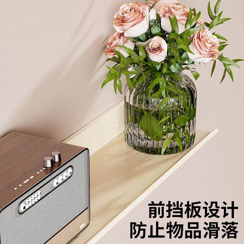 客厅墙上置物架墙面壁挂式免打孔书架餐厅环保分层一字隔板置物板,淘宝优惠券,粉丝福利购,淘宝优惠卷