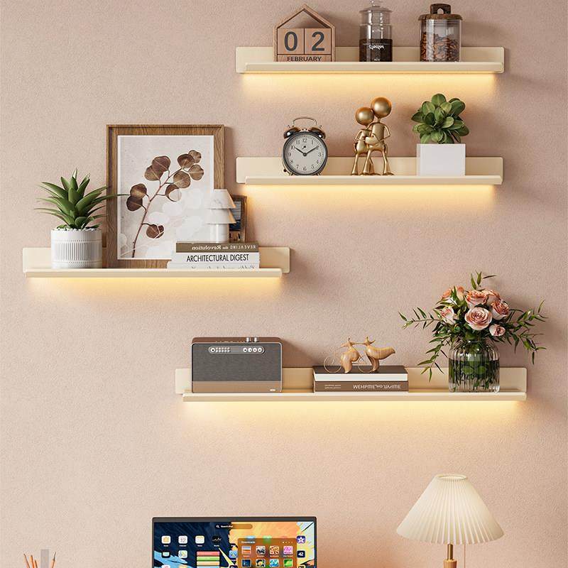 客厅墙上置物架墙面壁挂式免打孔书架餐厅环保分层一字隔板置物板,淘宝优惠券,粉丝福利购,淘宝优惠卷