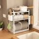 Dish storage rack narrow sink drain rack small bowl rack dish chopsticks drain sink kitchen storage rack next to the sink