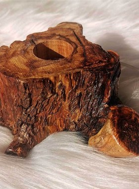 实木树段灯光球底座水晶柱底座晶簇矿标P灯座白光彩光暖光