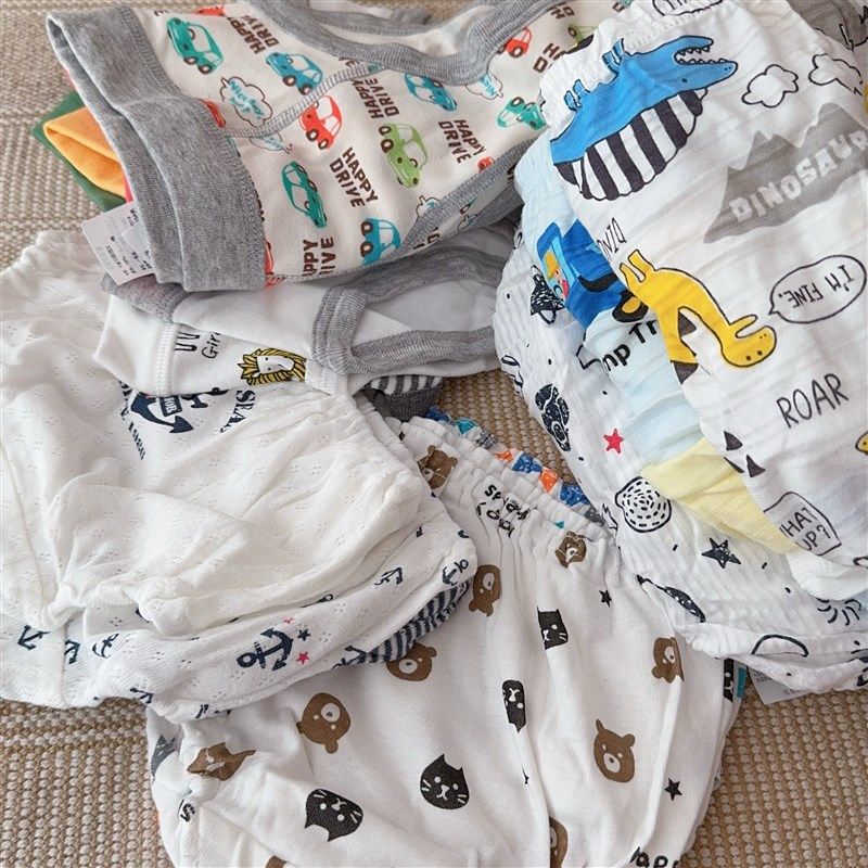 四季穿日系男女童纯棉内裤宝宝薄新款全棉小内裤儿童面包裤不夹p,淘宝优惠券,粉丝福利购,淘宝优惠卷