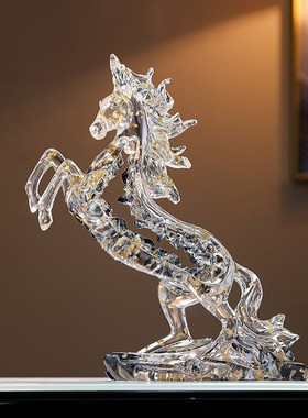 马到成功摆件客厅酒柜办公室招财开业礼物轻奢高级感工艺品装饰品