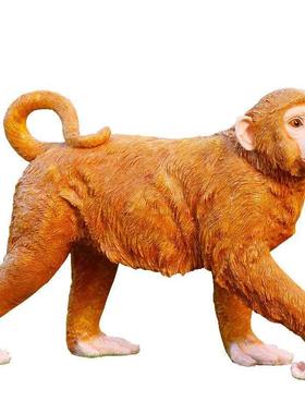 猴子雕塑玻璃纤维动物庭院子假山公园风景区户外园林景观装饰摆饰