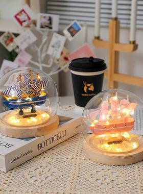 帆船小夜灯摆件手工diy材料包桌面装饰送女生闺蜜男朋友生日礼物