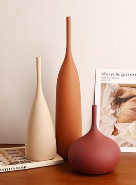 创意景德镇法式覆古陶瓷花瓶高级感大号设计感小众电视柜装饰摆饰