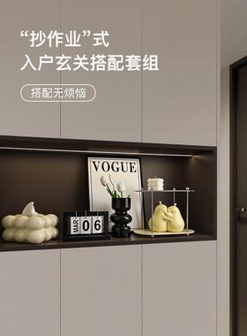 北韩美无障碍豪华入口大厅摆件家居饰品餐具柜客厅钥匙收纳托盘高