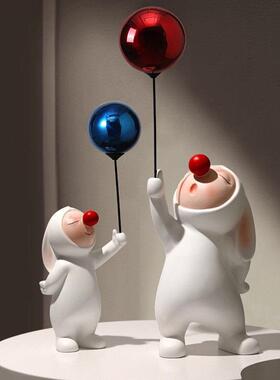 北欧简约树脂气球电视柜装饰摆件客厅家居茶几橱窗乔迁新居礼品件