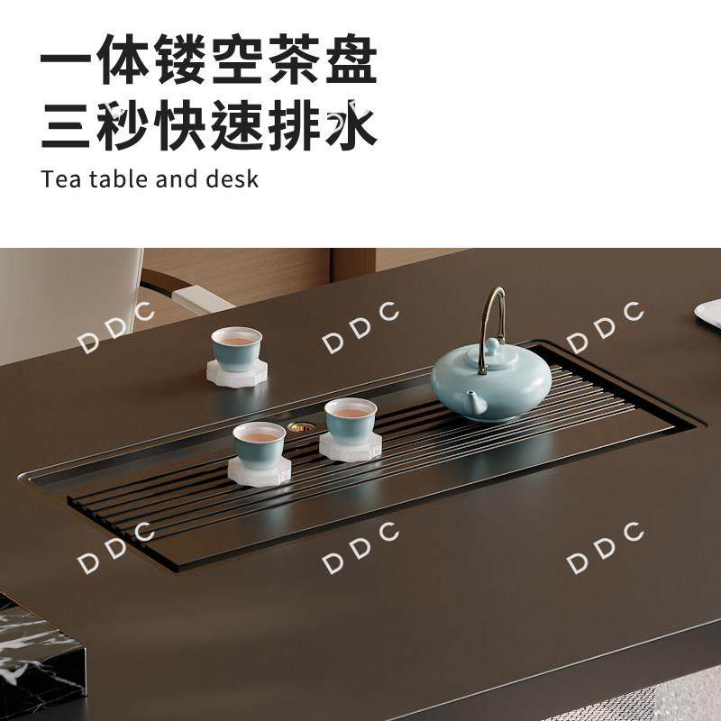 DDC意式极简加厚岩板台面茶桌椅组合客厅家用带智能茶炉滤水茶盘,淘宝优惠券,粉丝福利购,淘宝优惠卷