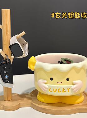 李子熟瞭玄关钥匙收纳摆件入户可爱桌面乔迁新居礼物装饰品置物架