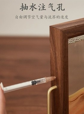 实木框流沙c画解压摆件客厅桌面玄关酒柜电视柜办公桌轻奢家居饰