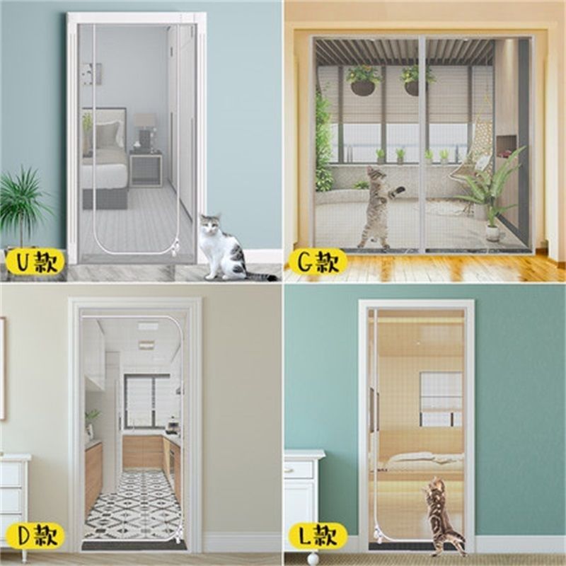 防猫纱窗门帘魔术贴m纱网卧室隔断拉链款纱帘防蚊虫挡宠物外出纱,淘宝优惠券,粉丝福利购,淘宝优惠卷