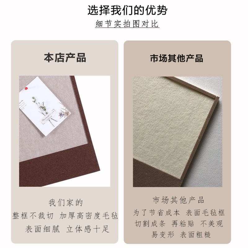 照片墙毛毡板墙贴背景墙留言板家用装饰墙公告栏软木展示板文化墙,淘宝优惠券,粉丝福利购,淘宝优惠卷