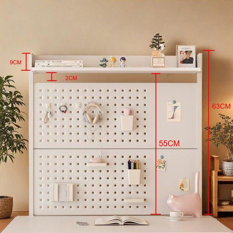 Student clip-on desk perforated board stationery storage rack computer desk storage shelf perforated board bookshelf