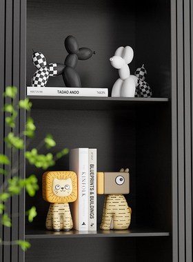 创意儿童房家居i装饰品奶油风简约客厅电视柜小众高级感艺术品摆