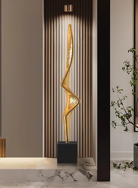 意式现代抽象雕塑l摆件玄关过道走廊尽头壁龛软装艺术品家居装饰