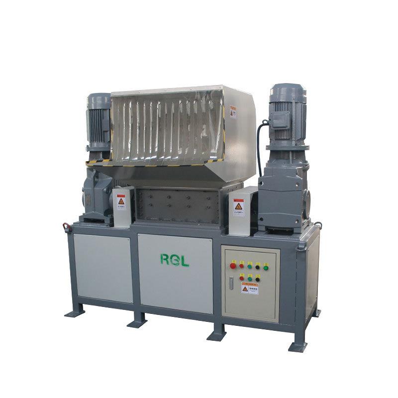 Dual-motor metal small dual-shaft shredder wood plastic rubber oil barrel scraps shredding chassis can be customized