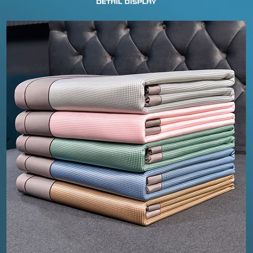 可定制抗菌凉席夏l天冰丝席可水洗三件套床笠款空调席夏季折叠软 - 图1