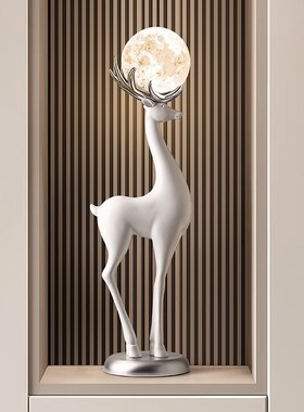 客厅电视柜旁边落地摆件旺u宅沙发旁玄关创意大型高档乔迁新居礼