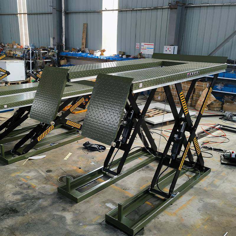 四轮摩托车升降平台货物起重装卸升降机剪刀式举升机 - 图2