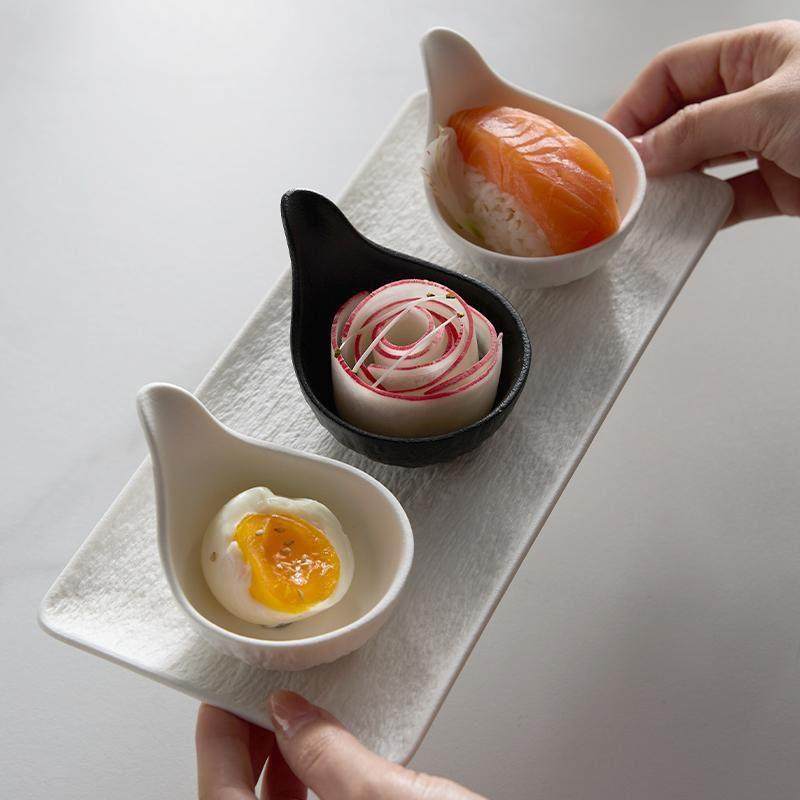 米立风物鱼子酱勺调味碟创意小菜碟烤肉蘸料碟陶瓷餐具冷菜小吃碟,淘宝优惠券,粉丝福利购,淘宝优惠卷