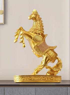 骏马摆件办公室电视柜客厅酒柜家居装饰品现代轻奢马到成功工艺品