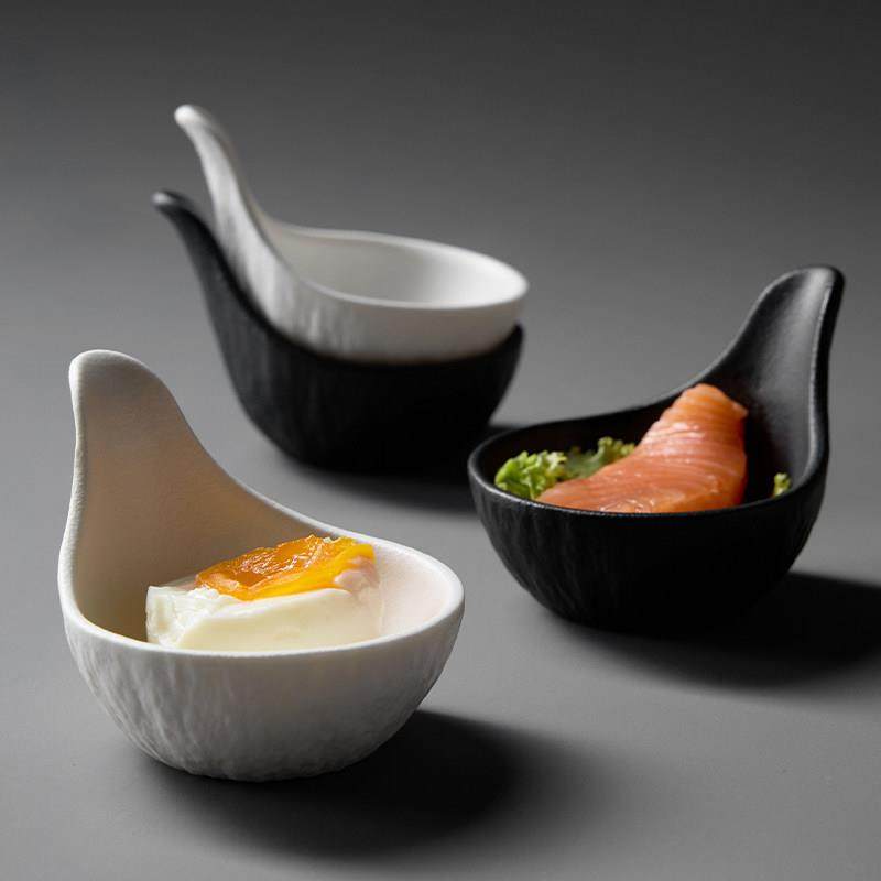 米立风物鱼子酱勺调味碟创意小菜碟烤肉蘸料碟陶瓷餐具冷菜小吃碟,淘宝优惠券,粉丝福利购,淘宝优惠卷