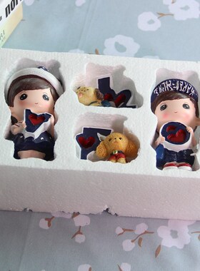 创意隔板书架摆件爱情吊脚娃娃客厅结婚情人节七夕礼物家居装饰品