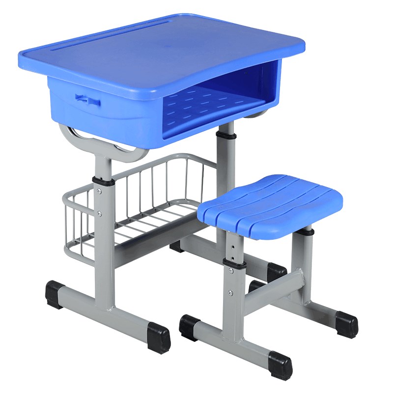 实木儿童初中小学生课桌椅培训学习桌现代简约带网篮Y写字书桌组 - 图2