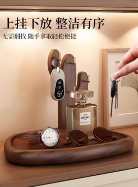 采购产品门廊存储架，入口钥匙衣架，覆古风格表实木存储架，装饰