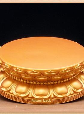 佛像底座观音菩萨莲花座拜佛圆饰垫，提升佛像底座支架