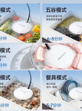 沁园净食机水果蔬菜清洗机洗菜家用消毒除菌去农残厨房果蔬净化器