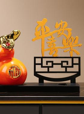 葫芦红酒架子摆件轻奢高档电视柜酒柜装饰品家居客厅餐边柜酒瓶托