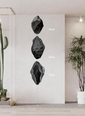 吊挂石头造景悬空仿真石空心悬浮装饰售楼部艺术空间景观小品软装