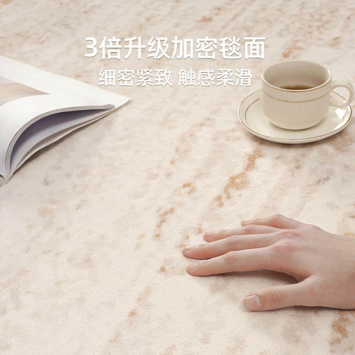 Bed front mat, bedroom bedside carpet, simple light luxury high-end living room bedside bedside light luxury bedside carpet floor mat waterproof