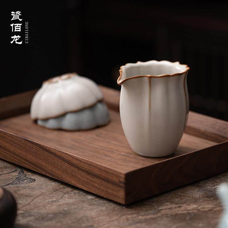 柏韵邱卫国汝窑手工陶瓷公道杯分茶器茶海公杯开片冰裂釉茶具家用,淘宝优惠券,粉丝福利购,淘宝优惠卷