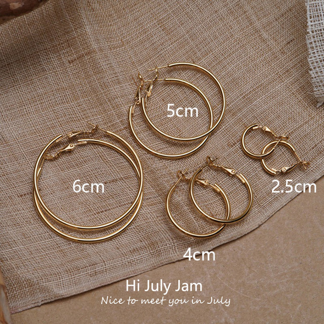 Liu Yifei same style hoop earrings for women