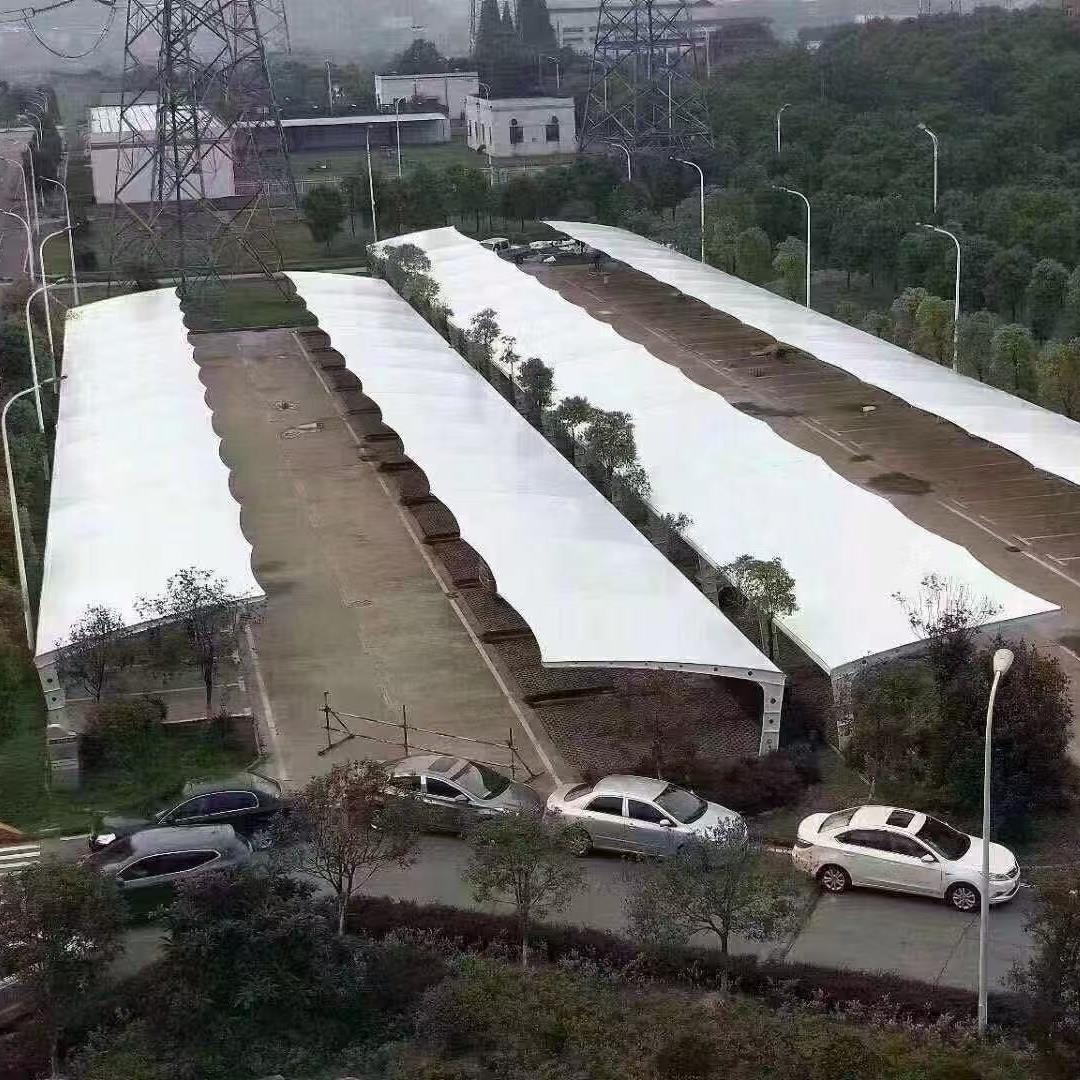 膜结构停车棚汽车棚景观棚电动车自行车遮阳雨棚厂家直销 - 图2
