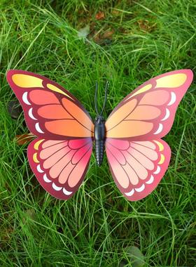 30CM园艺插杆仿真蝴蝶 40CM森系盆景插花绿植森系装饰道具工艺品